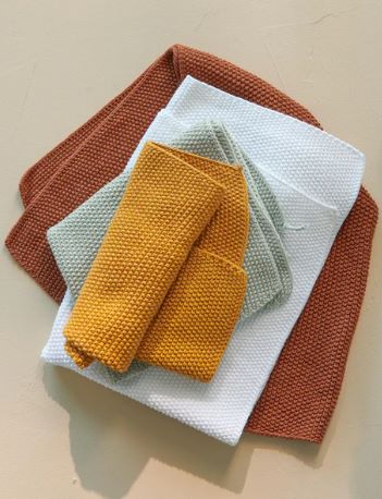 2er Set Baumwolltuch gestrickt 2er Set Baumwolltuch gestrickt