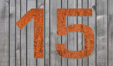 Hausnummer Stahl/Rost (24 cm) Hausnummer Stahl/Rost (24 cm)