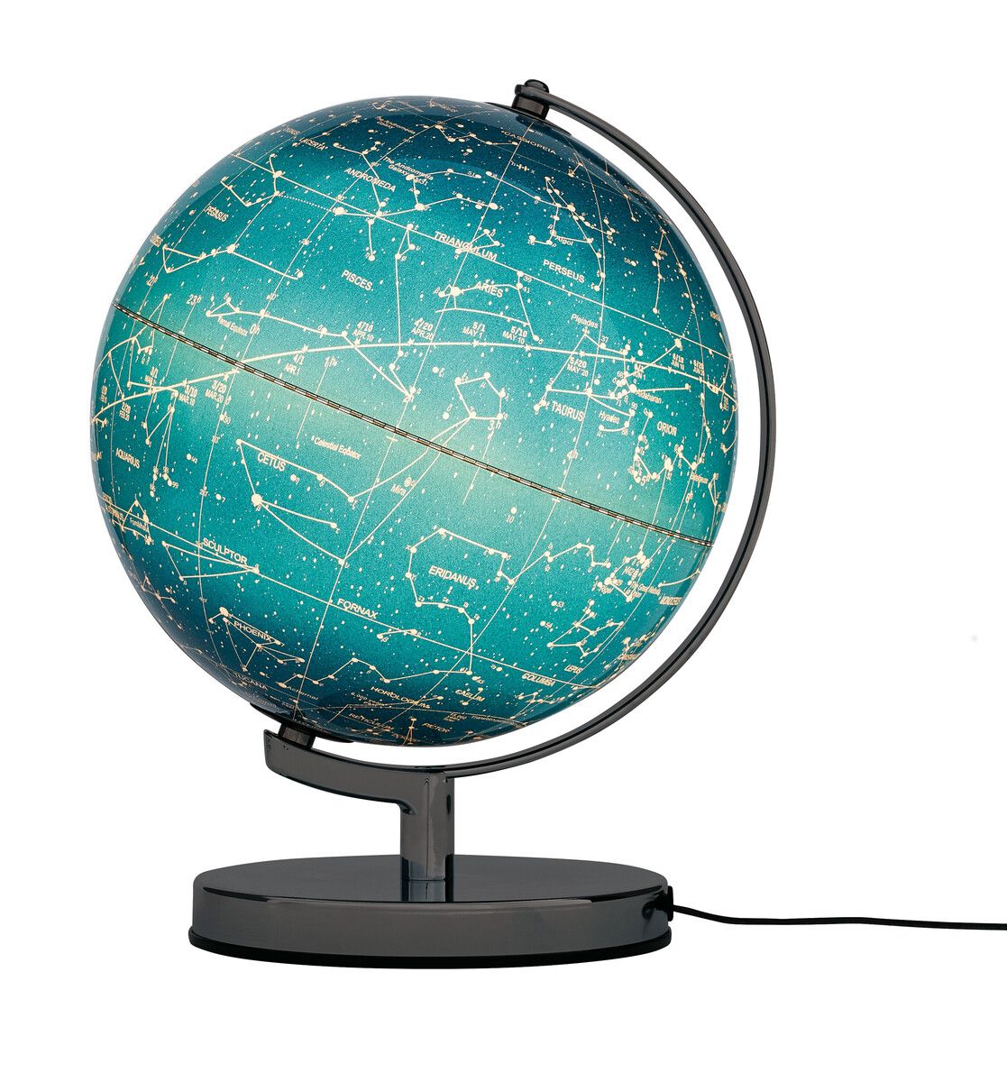 Globus TERRA MILKY WAY mit LED-Beleuchtung Blau
