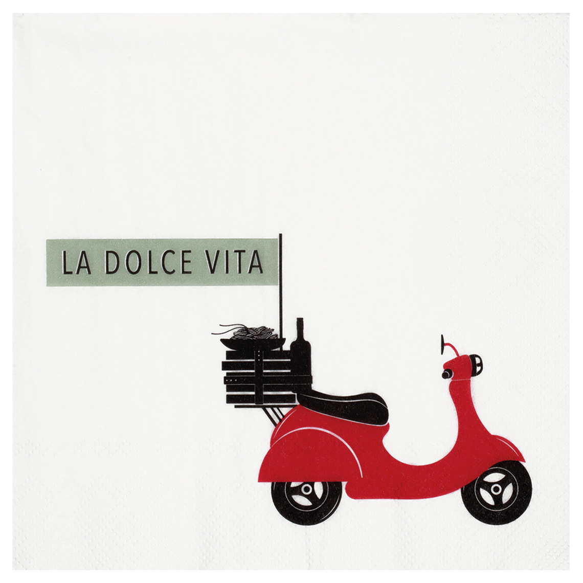 SERVIETTE "LA DOLCE VITA" SERVIETTE "LA DOLCE VITA"