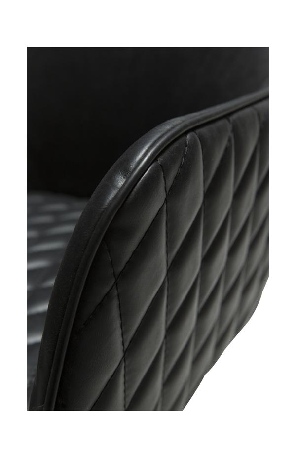 Max Stuhl Kunstleder schwarz