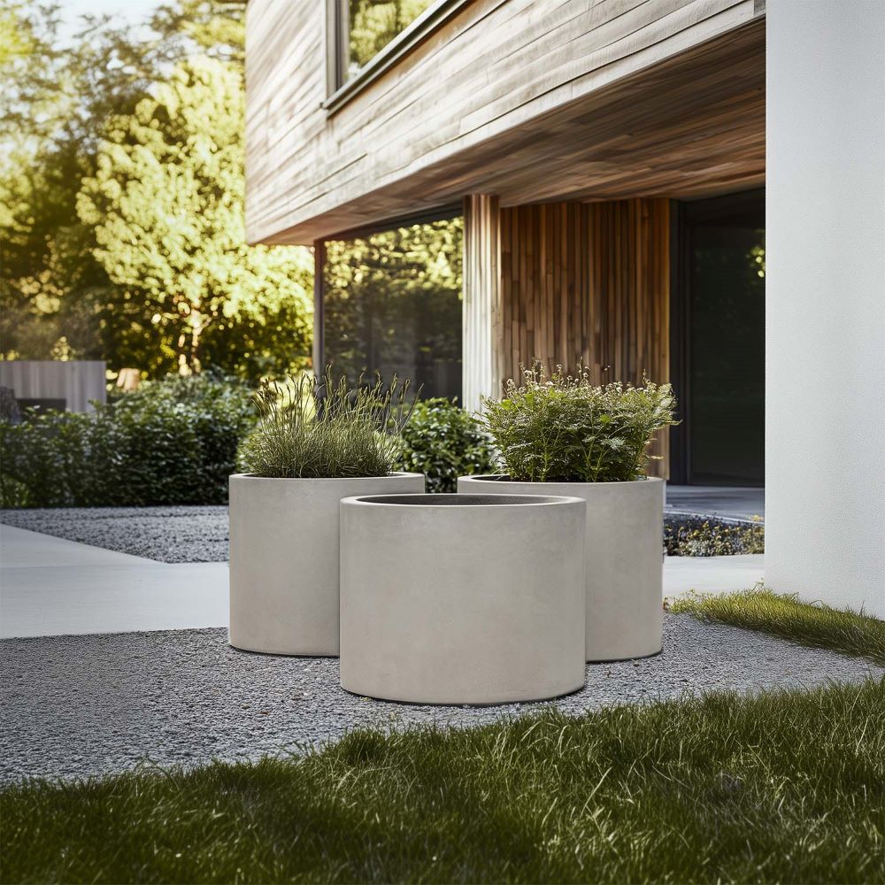 Roccastone mattes Bodengefäß Classic aus Beton Ø 45 cm, Höhe 38 cm natur beton Roccastone mattes Bodengefäß Classic aus Beton Ø 45 cm, Höhe 38 cm natur beton