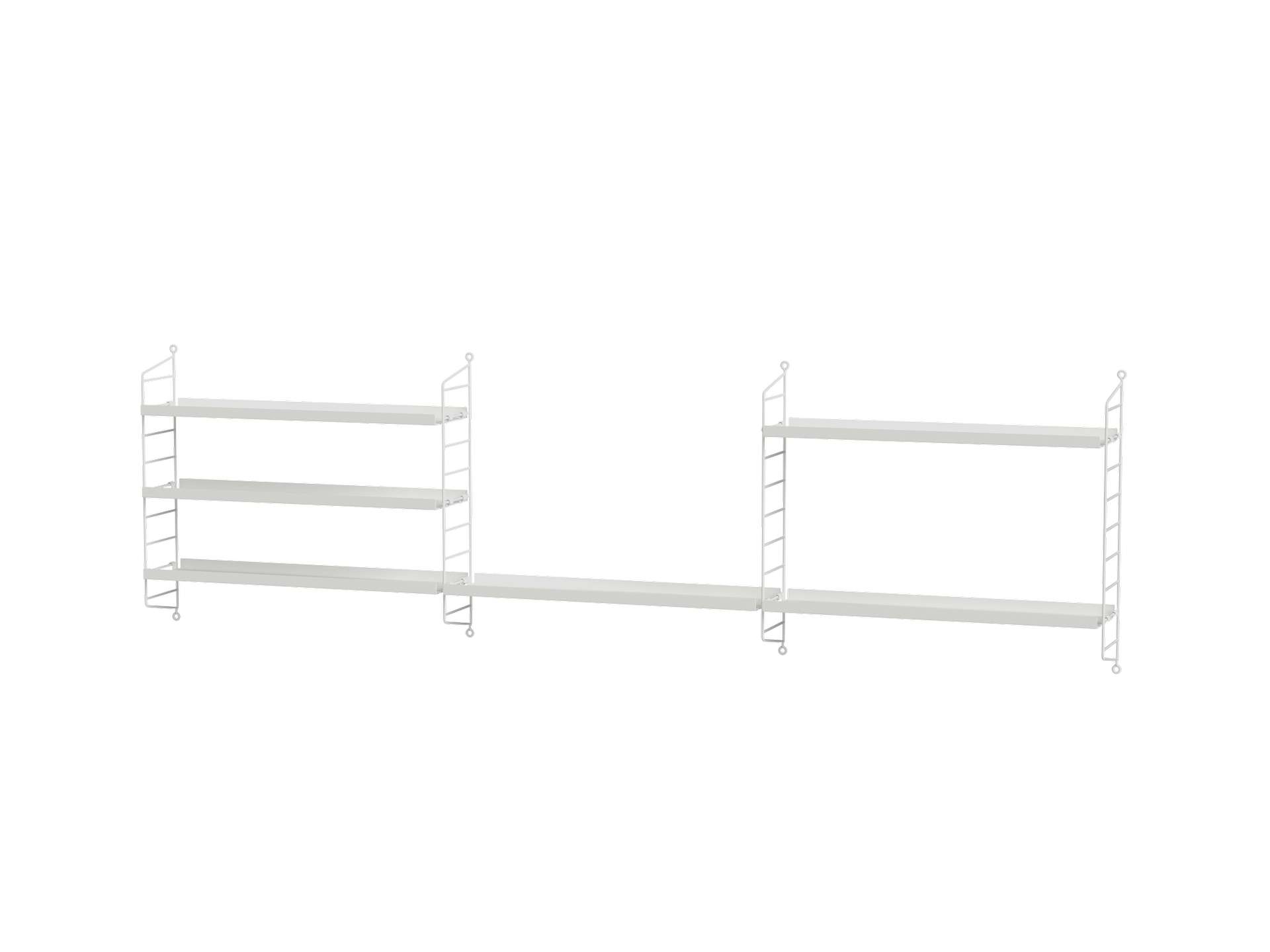 Langes Wandregal Metall Weiß Langes Wandregal Metall Weiß