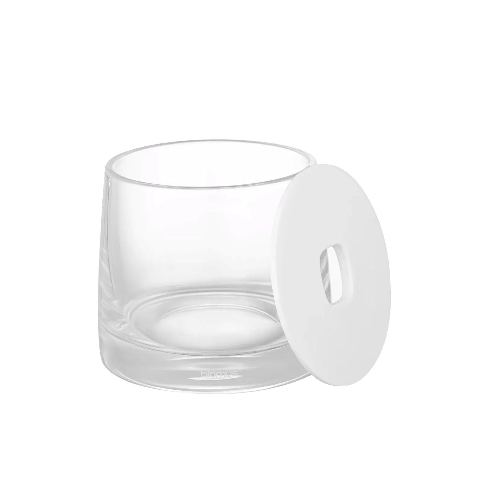 AVA Glasdose – Stilvolle Aufbewahrung für Badaccessoires Weiß AVA Glasdose – Stilvolle Aufbewahrung für Badaccessoires Weiß