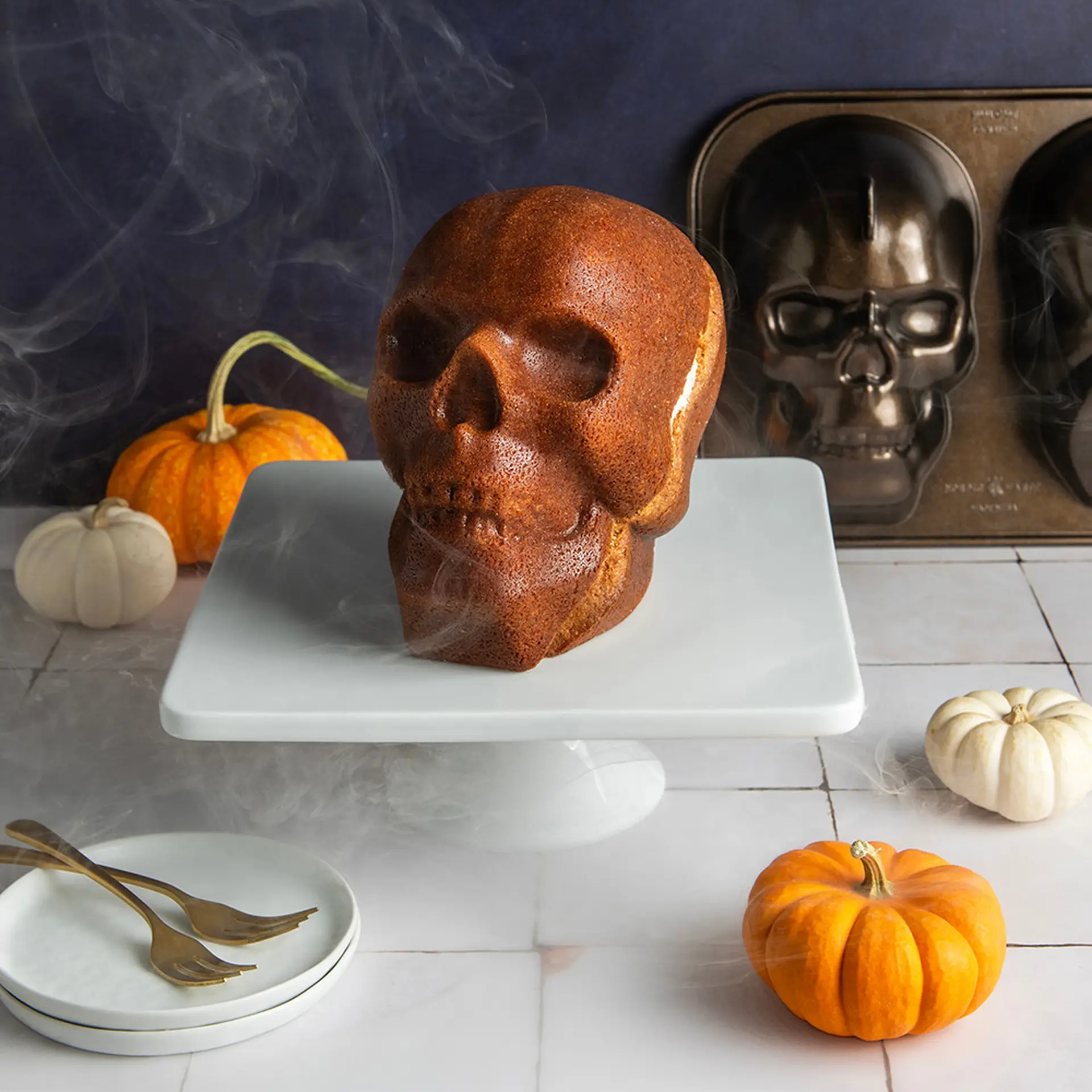 Totenkopf - Kuchenform (Halloween)