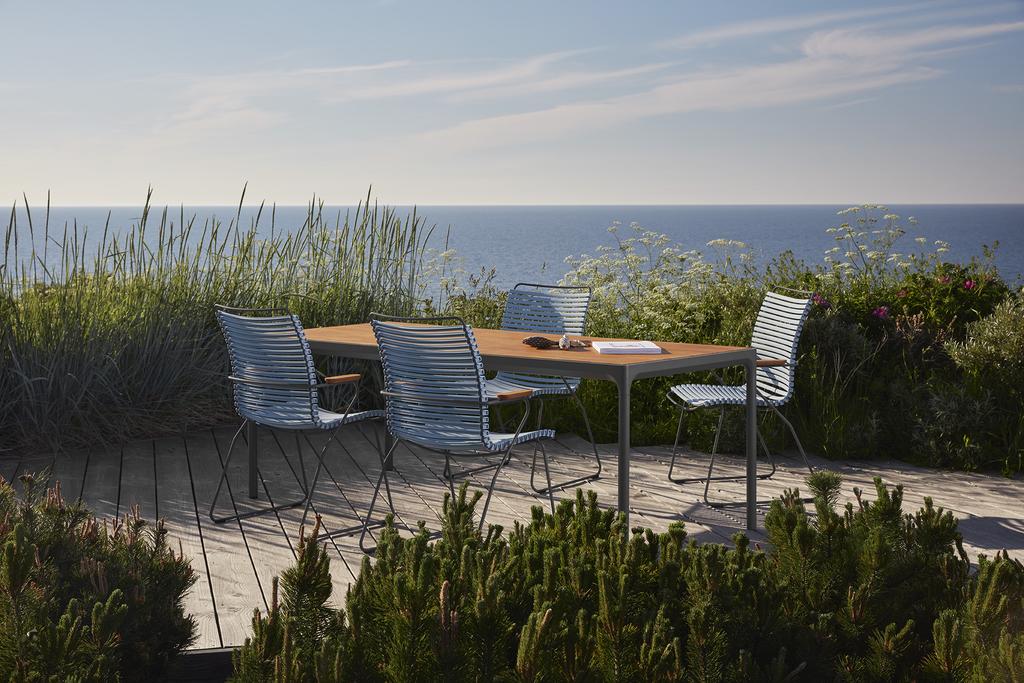 Outdoor Stuhl Click hohe Rückenlehne Zitronengelb