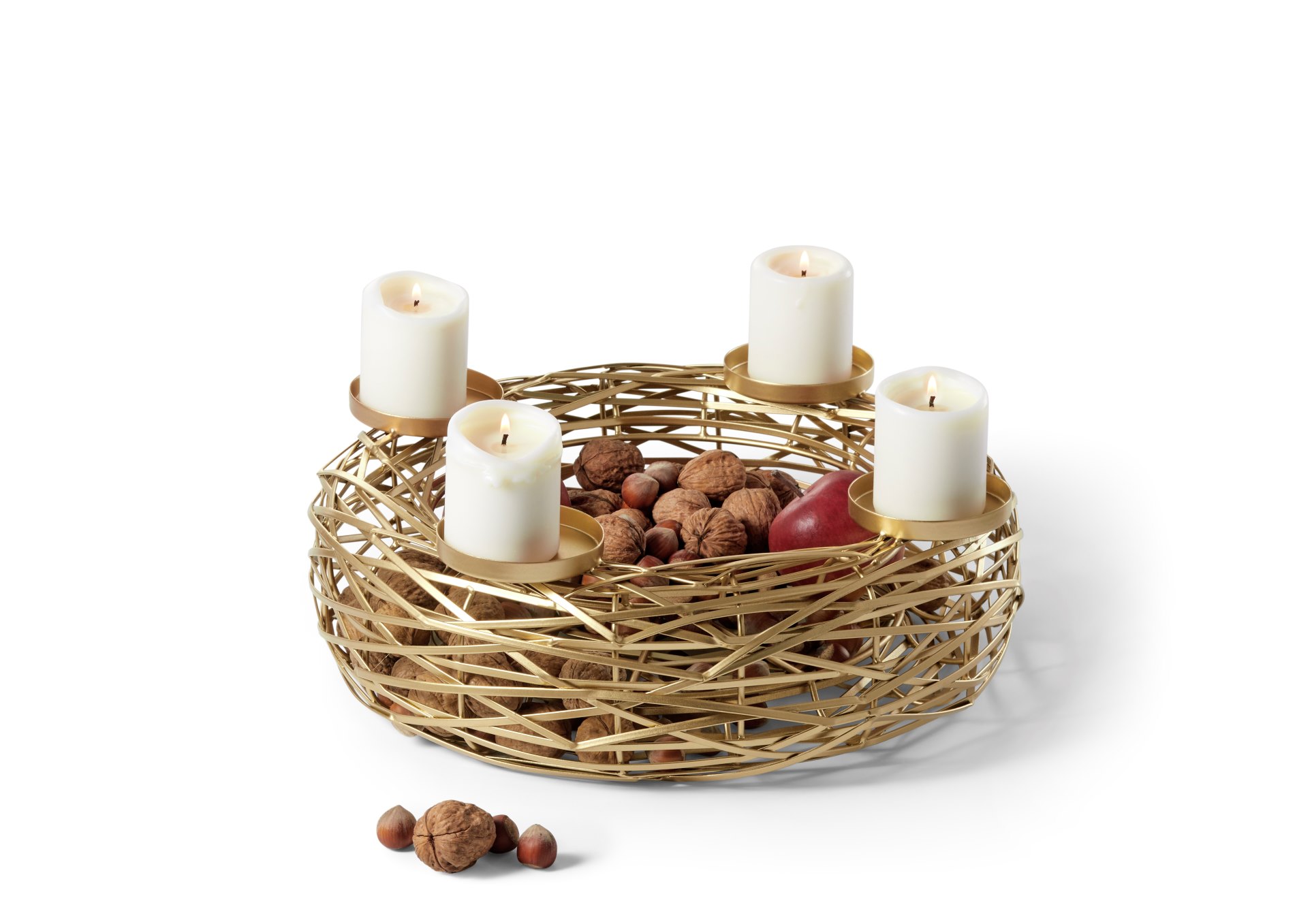 BOSCHENDAL moderner Adventskranz - filigrane Struktur L - 55 cm