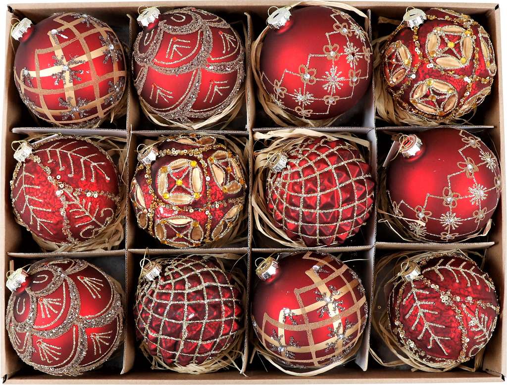 Glaskugel div. Muster Ø 10 cm Glaskugel div. Muster Ø 10 cm