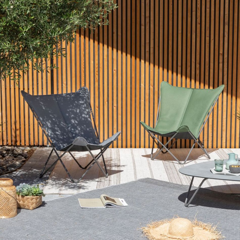Pop Up Lounge Chair XL BEC Dunkelgrau Pop Up Lounge Chair XL BEC Dunkelgrau+Ersatzbezug Curry