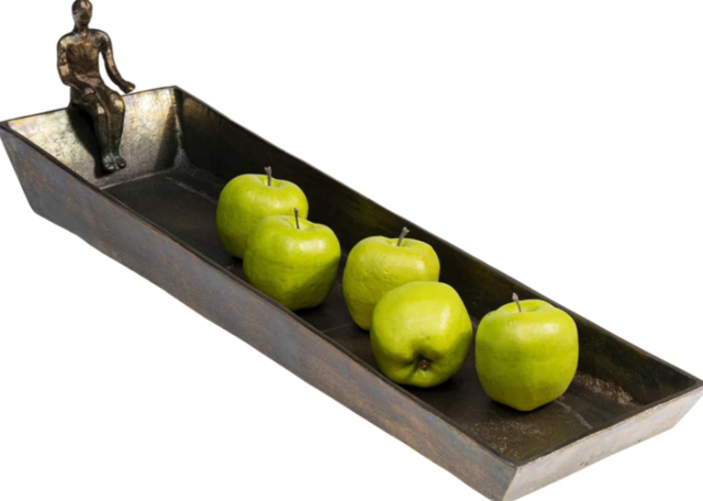 Deko Schale Sitting Man 74x20 cm Deko Schale Sitting Man 74x20 cm