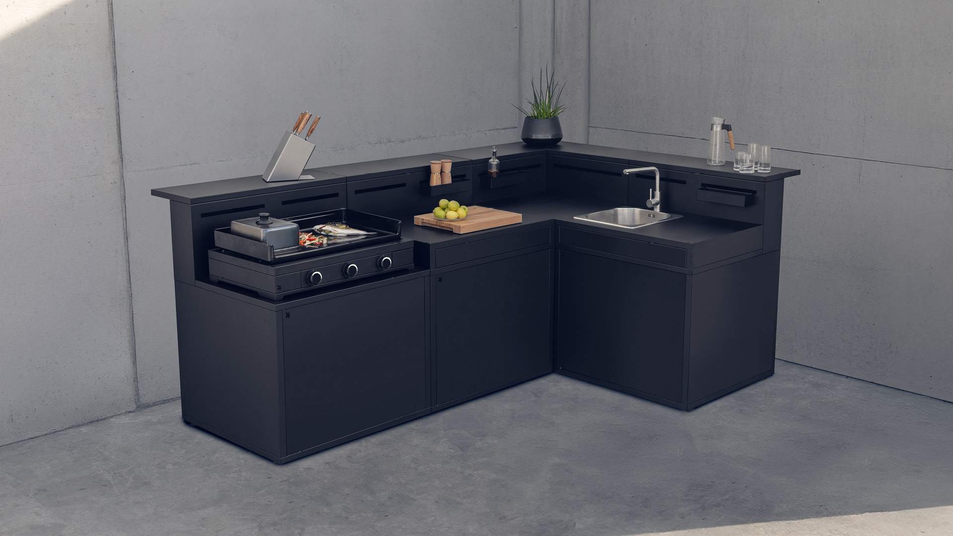 Outdoorküche Die Komfortable L: 277,2 cm Outdoorküche Die Komfortable L: 277,2 cm