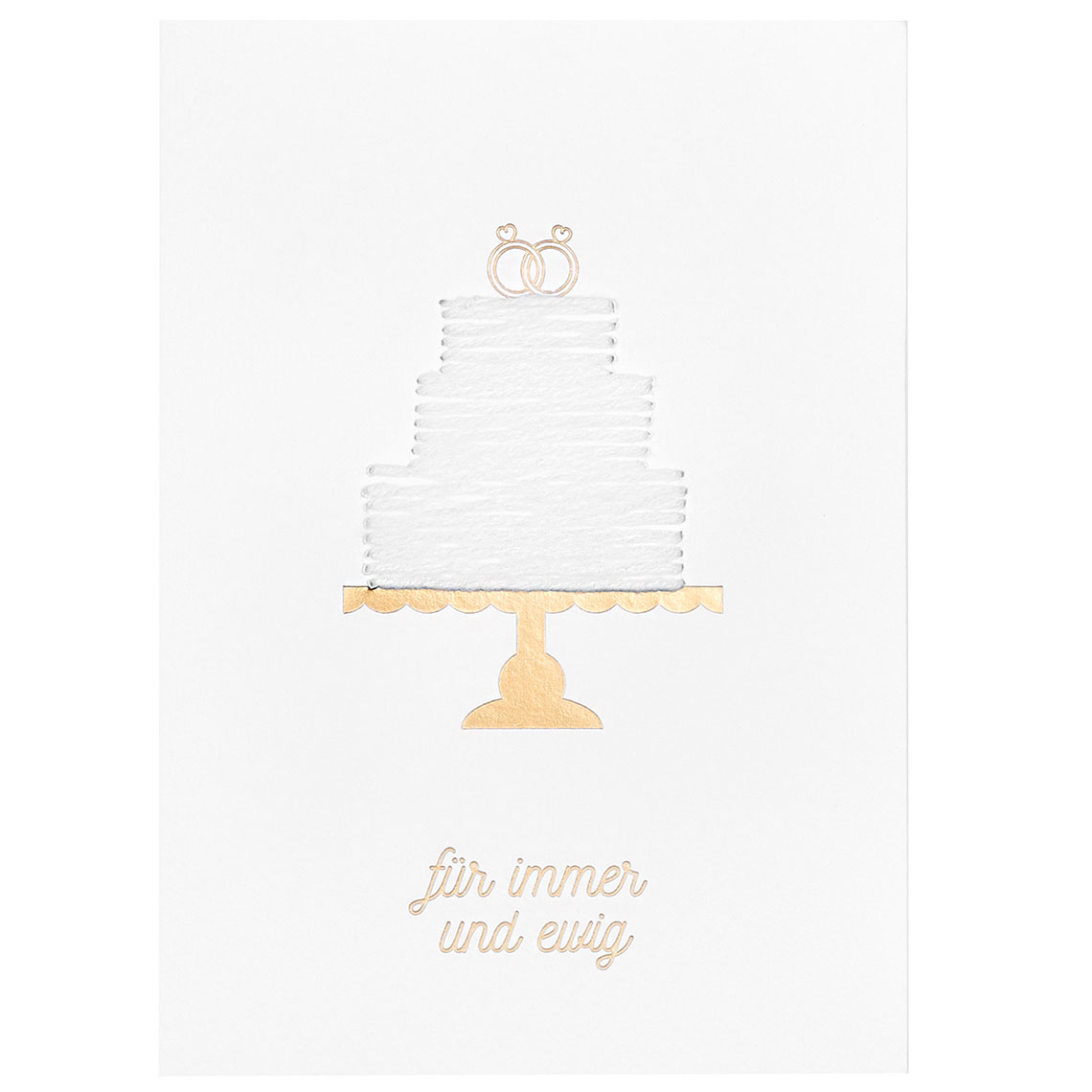 Tortenkarte "für immer und ewig" Tortenkarte "für immer und ewig"