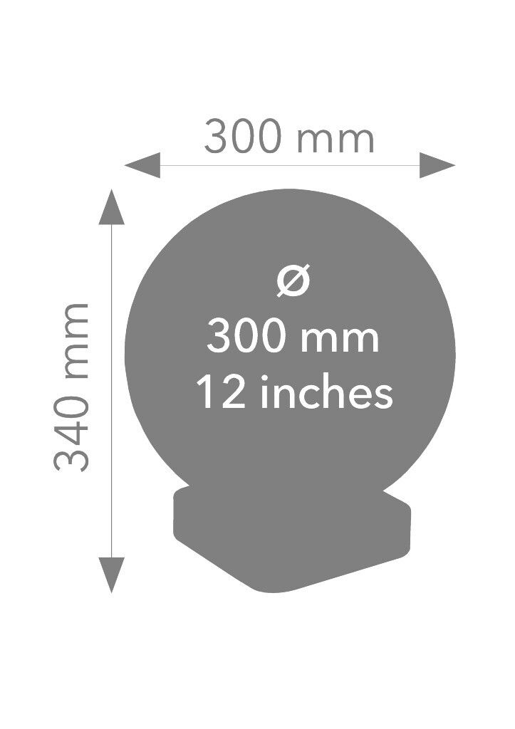 Globus "MAGNA ECO" mit Sockel rot/silber