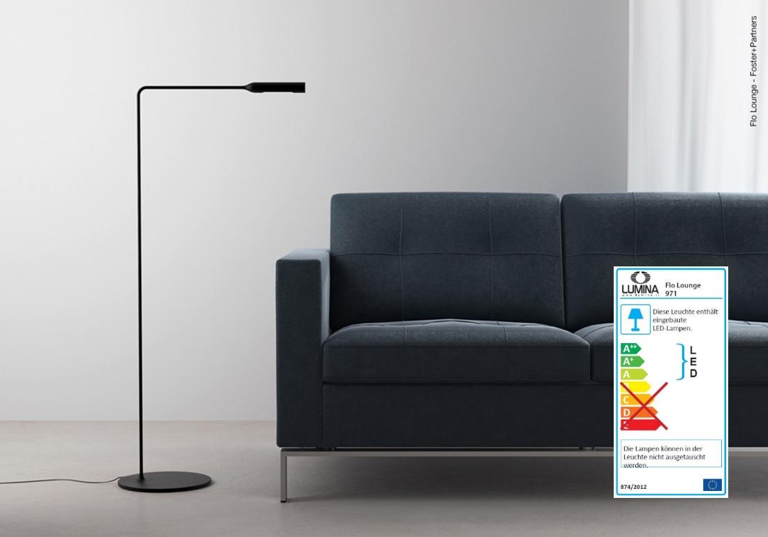 FLO Lounge Stehlampe rotguss FLO Lounge Stehlampe rotguss