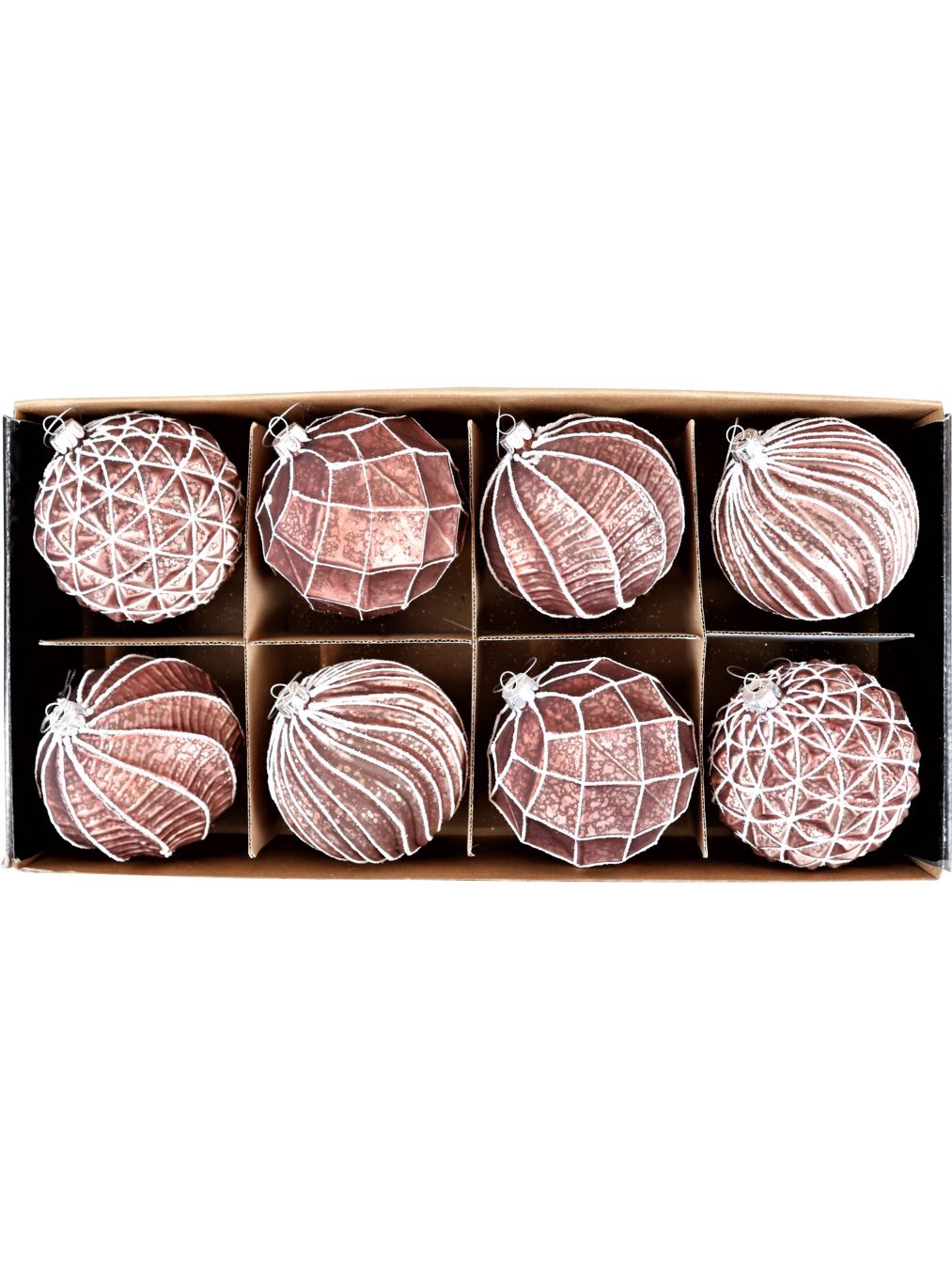 Christbaumkugel Ø 10 cm Rosebraun – Glänzende Glaskugel in warmer Farbnuance Christbaumkugel Ø 10 cm Rosebraun – Glänzende Glaskugel in warmer Farbnuance