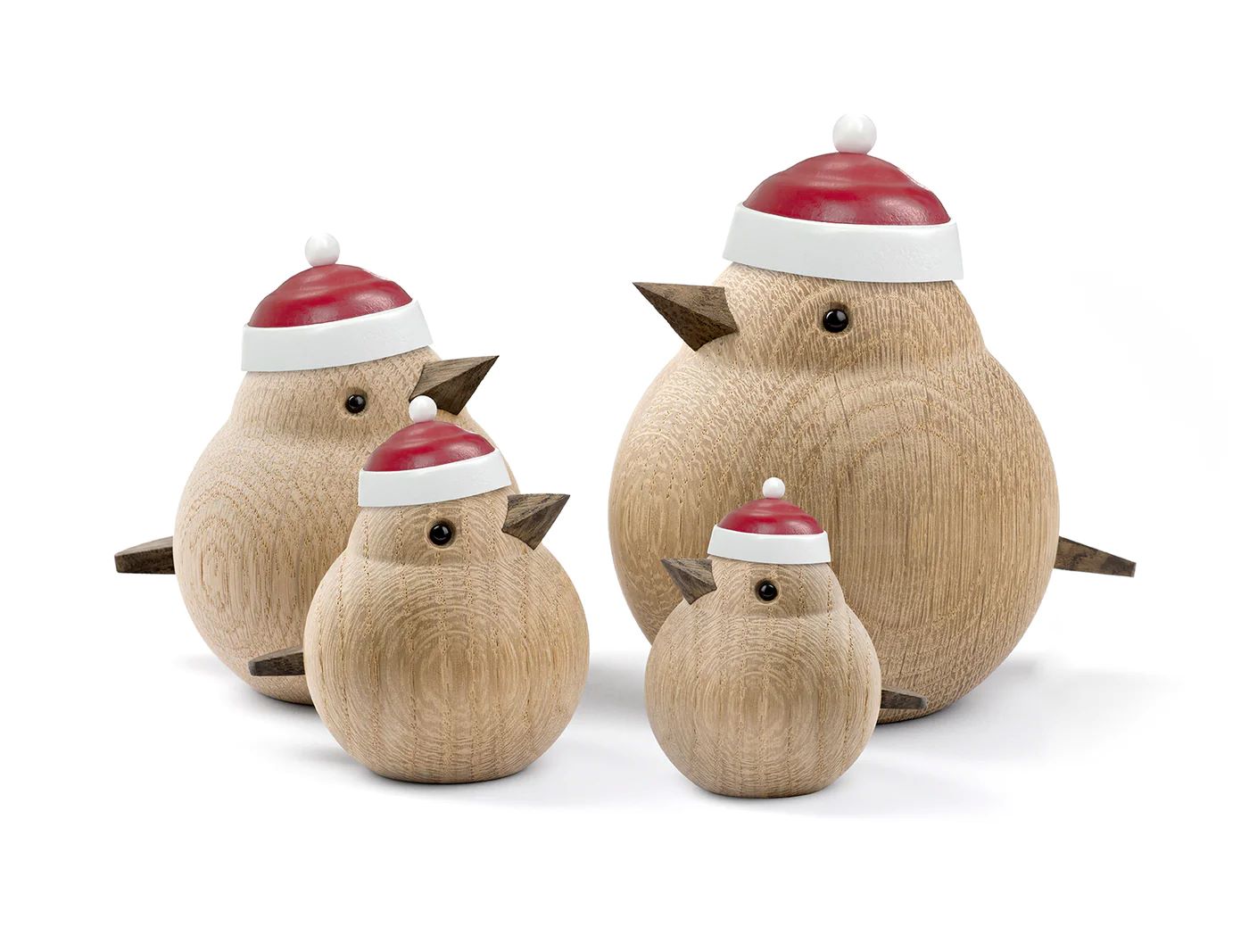 Weihnachtsmütze für Holztier Papa Spatz Weihnachtsmütze für Holztier Papa Spatz