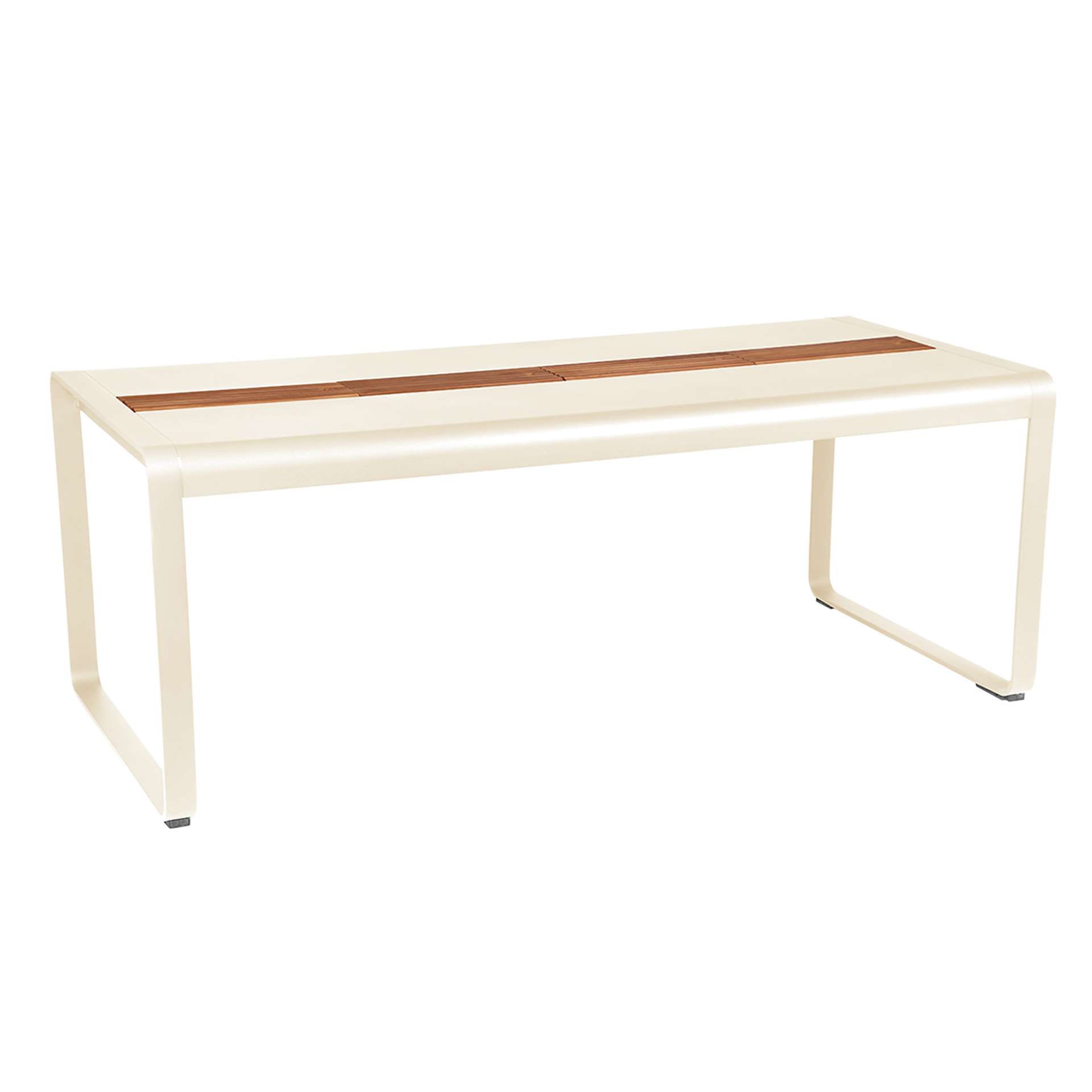 Bellevie Tisch 196 x 90cm mit Aufbewahrung Latte Beige