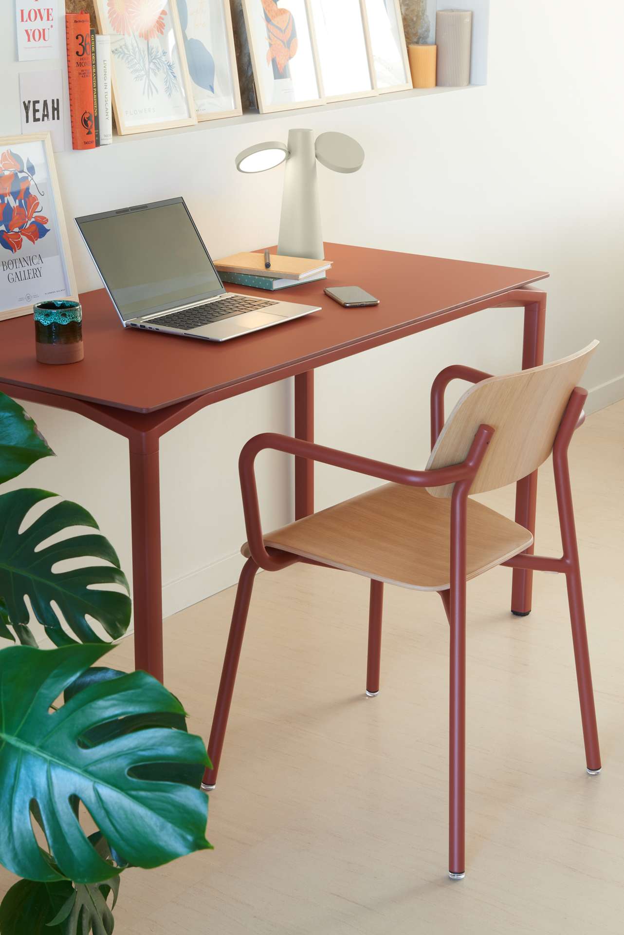 Calvi Tisch Mineral Weiß-Aeris 160x80 cm – Outdoortisch mit Dekton-Platte