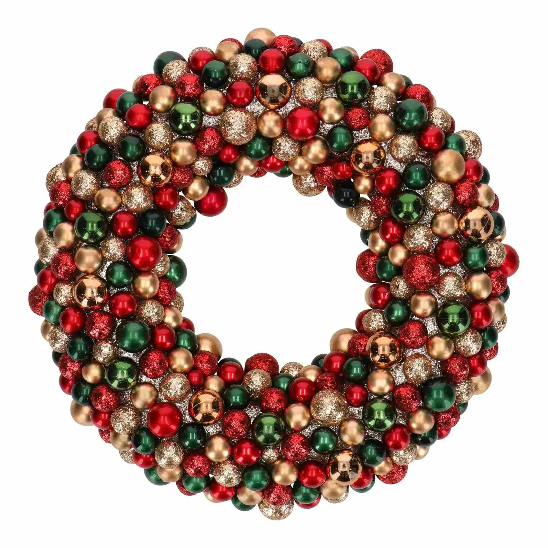 Deko-Weihnachtskranz mit Kugeln Ø 33 cm