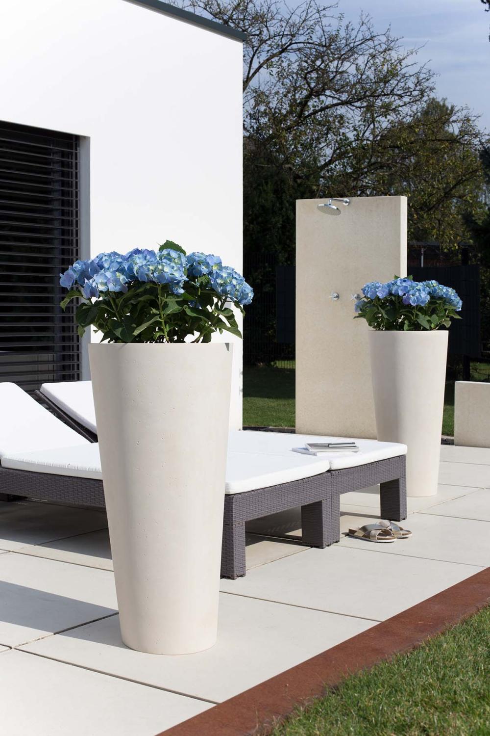 Polystone Conical Outdoor Bodenvase