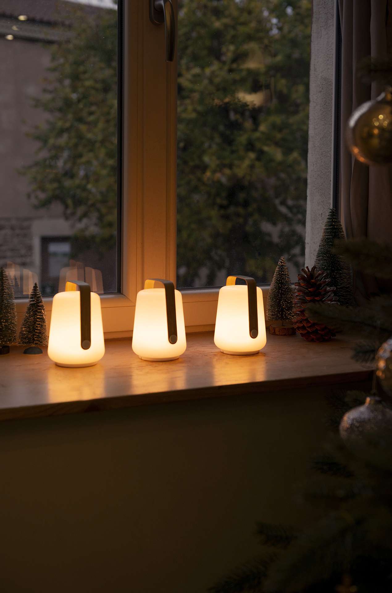 Balad LED Outdoor Leuchte H12 Dreier Set Rose Praline