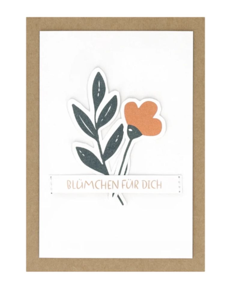 Geburtstagskarte „Blümchen für dich“ - für einen Gruß