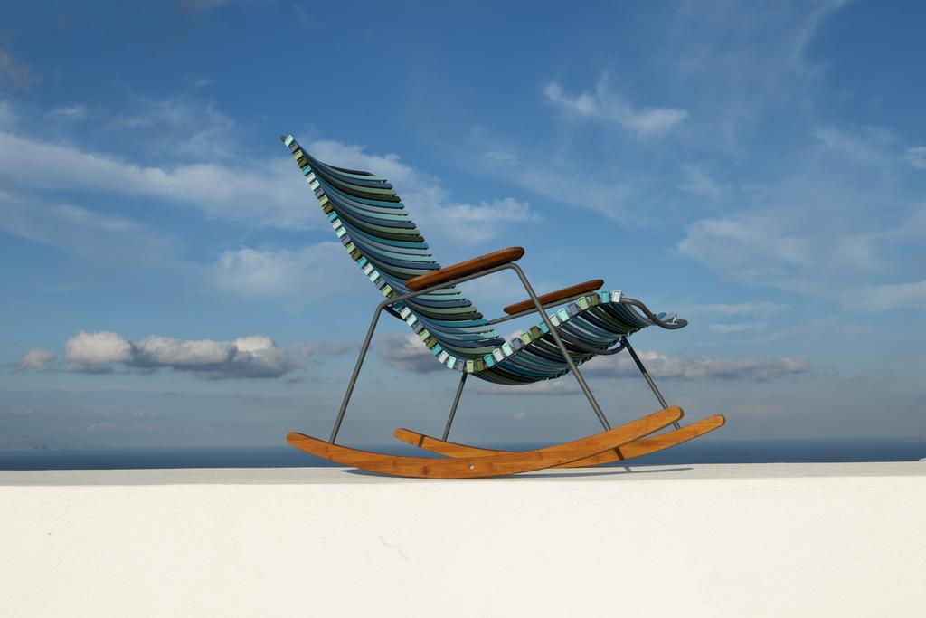 Outdoor Schaukelstuhl Click türkis Outdoor Schaukelstuhl Click Zitronengelb