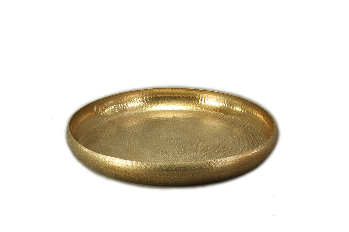 Tablett rund, gold Ø 53cm Tablett rund, gold Ø 53cm