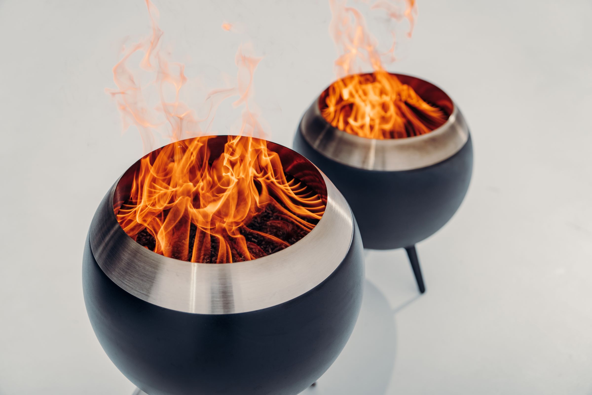 MOON 45 Feuerschale Ø 45 cm All Black / hoch