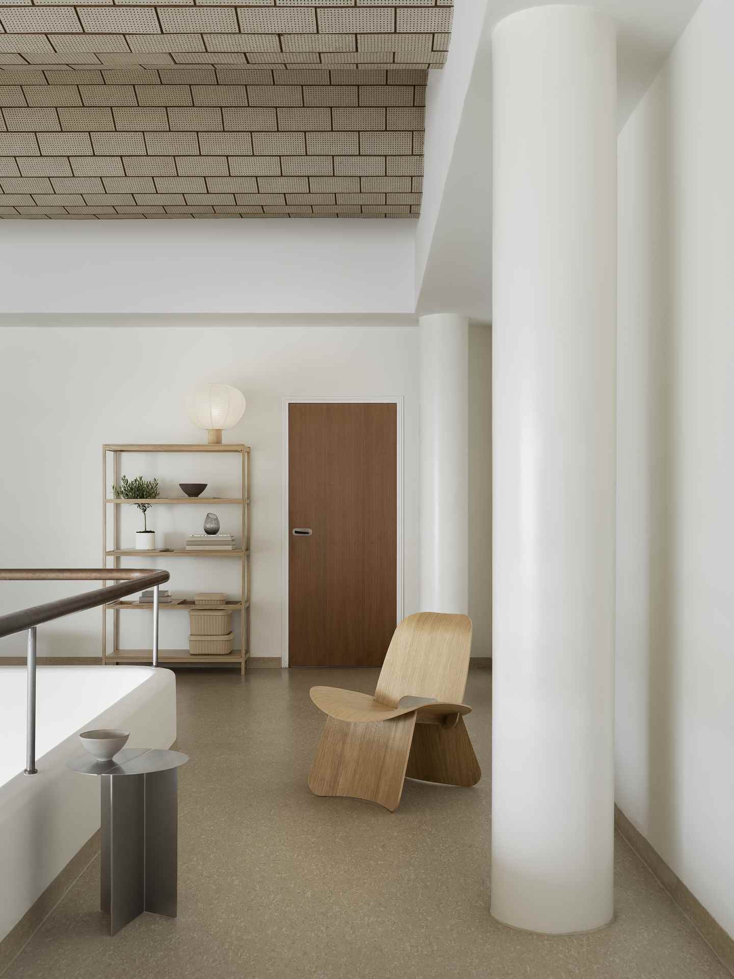 ORU Beistelltisch rund Edelstahl poliert S