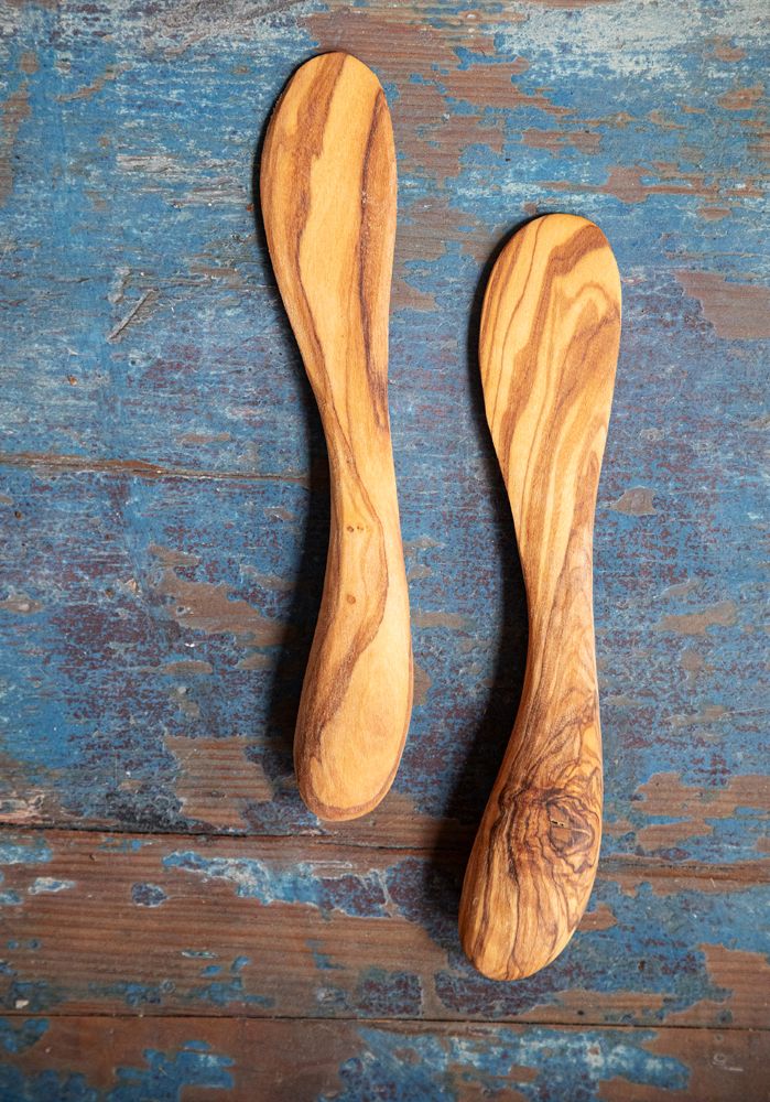 Olivenholz Buttermesser 18 cm – Naturdesign Olivenholz Buttermesser 18 cm – Naturdesign