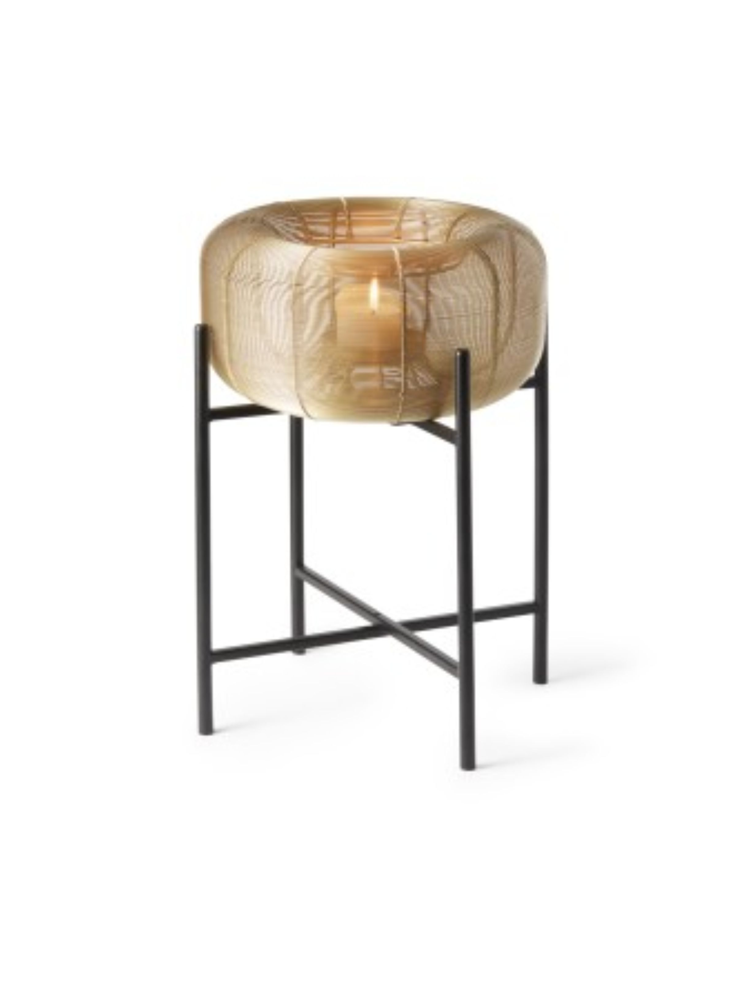 BALZAC Windlicht mit Ständer - goldfarben 46 cm BALZAC Windlicht mit Ständer - goldfarben 46 cm