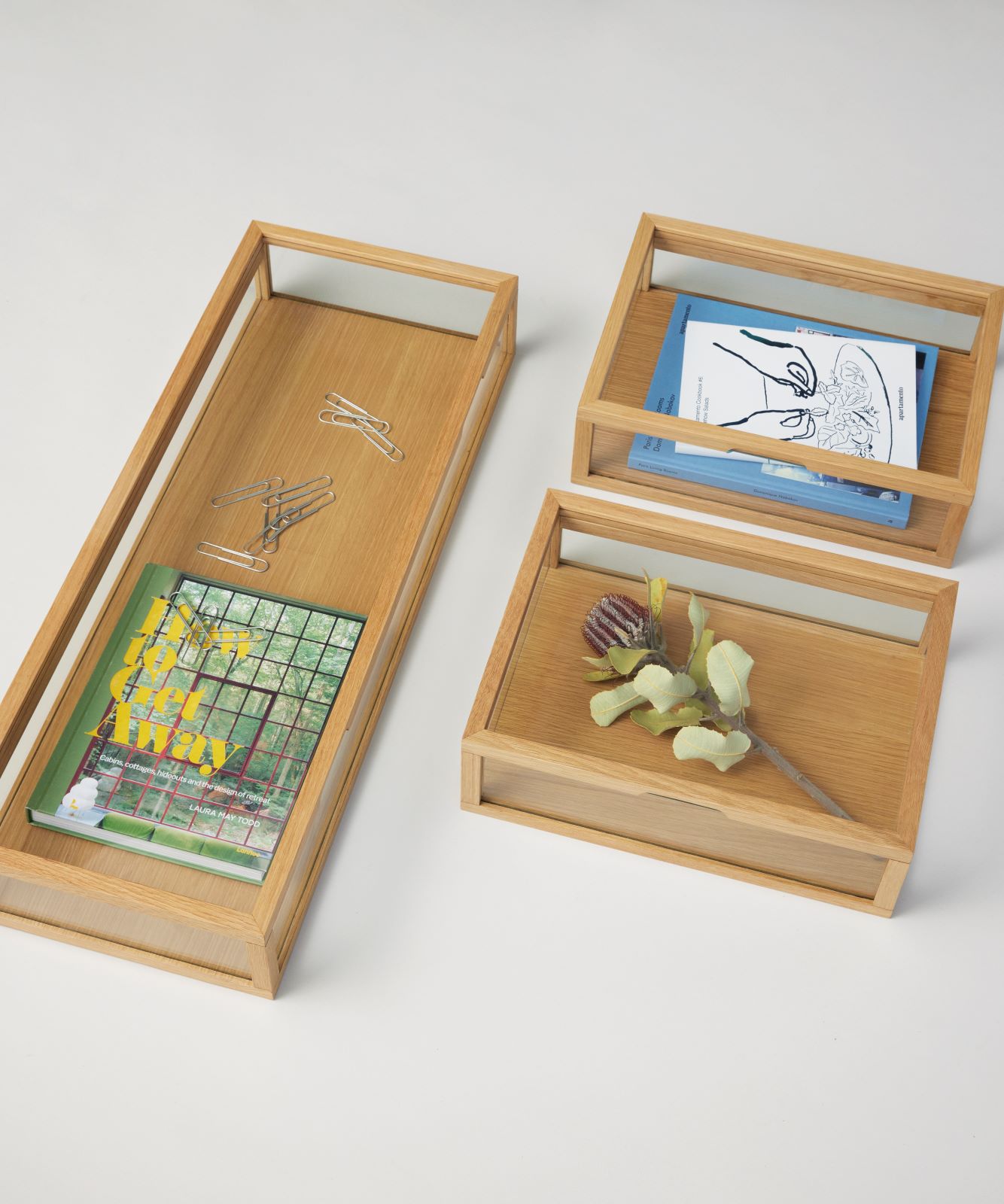 View Display Box aus Glas Large Naturfarben View Display Box aus Glas Large Naturfarben