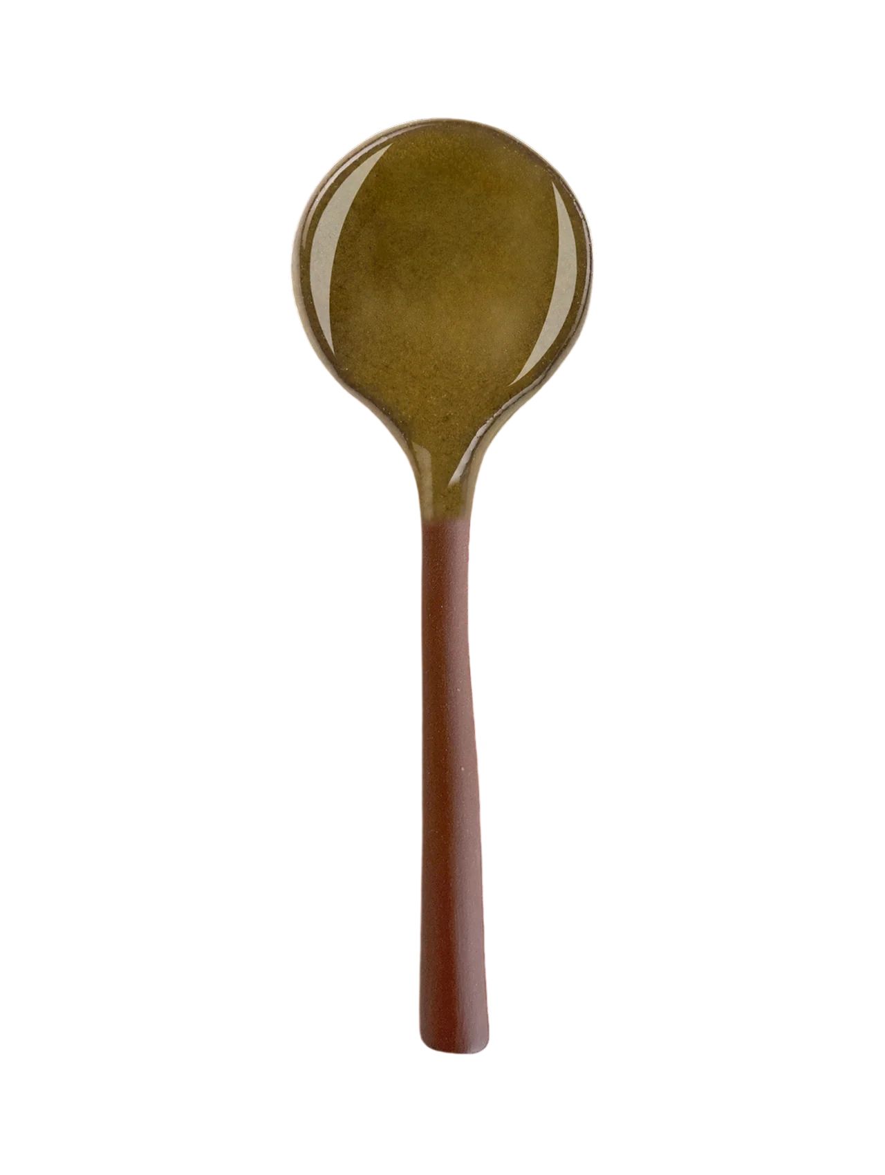 Servierlöffel aus Steinzeug 20 cm – Gelb