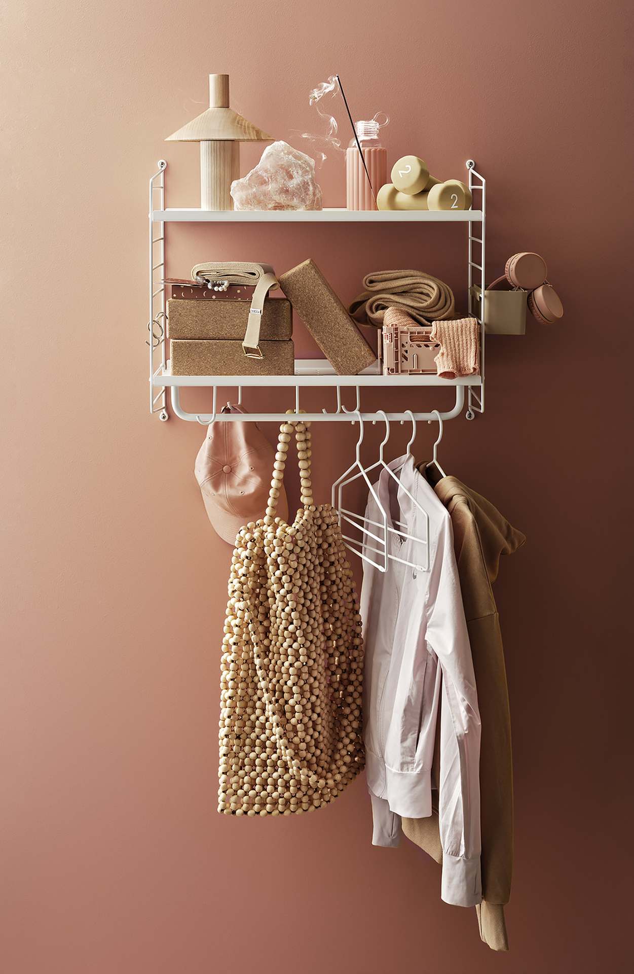 String System Stange für Metallboden String System Stange für Metallboden Dunkelgrau 72/8/1