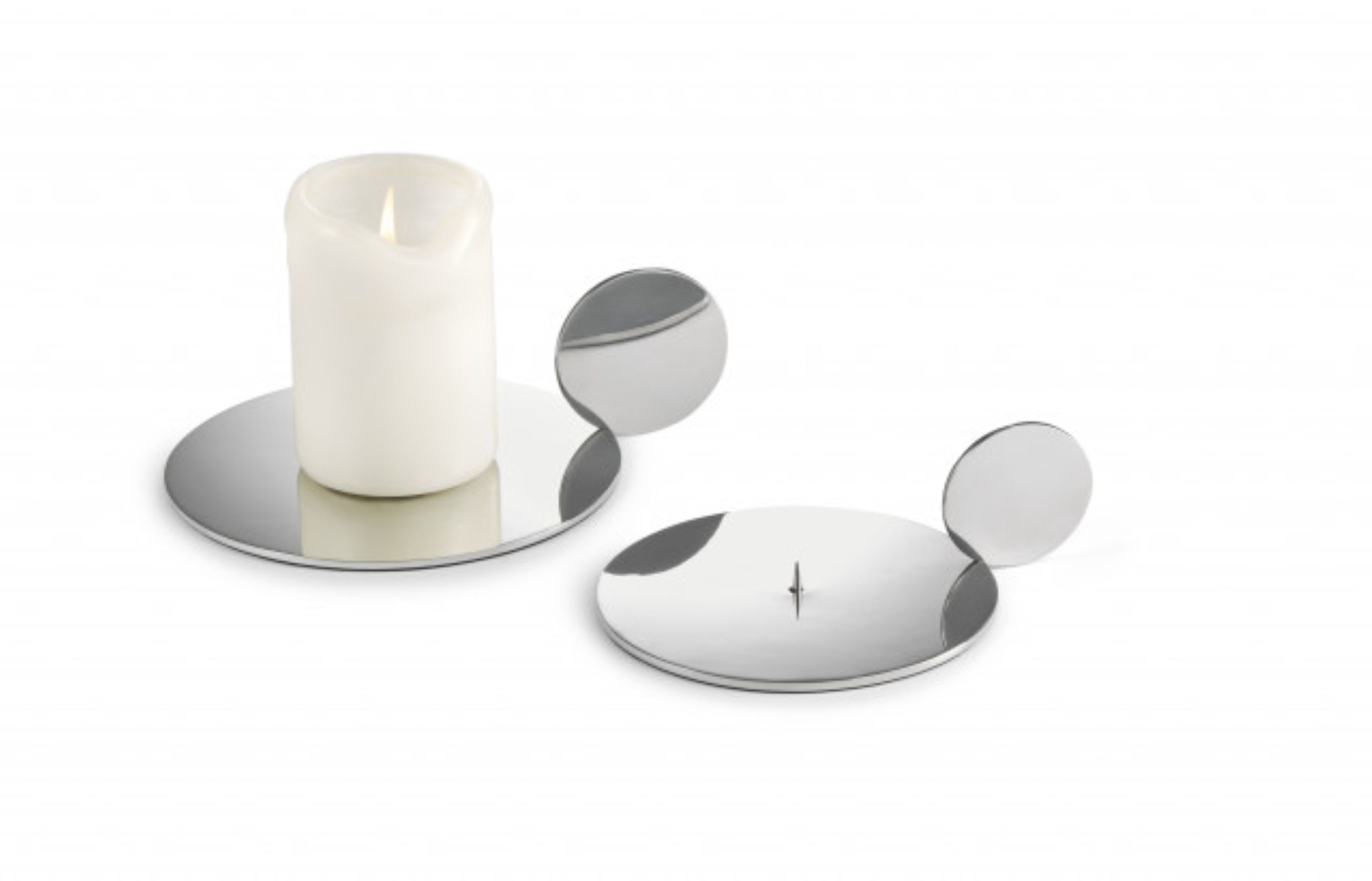 RADIUS Stumpenkerzenhalter hochglanzpoliert 15 cm