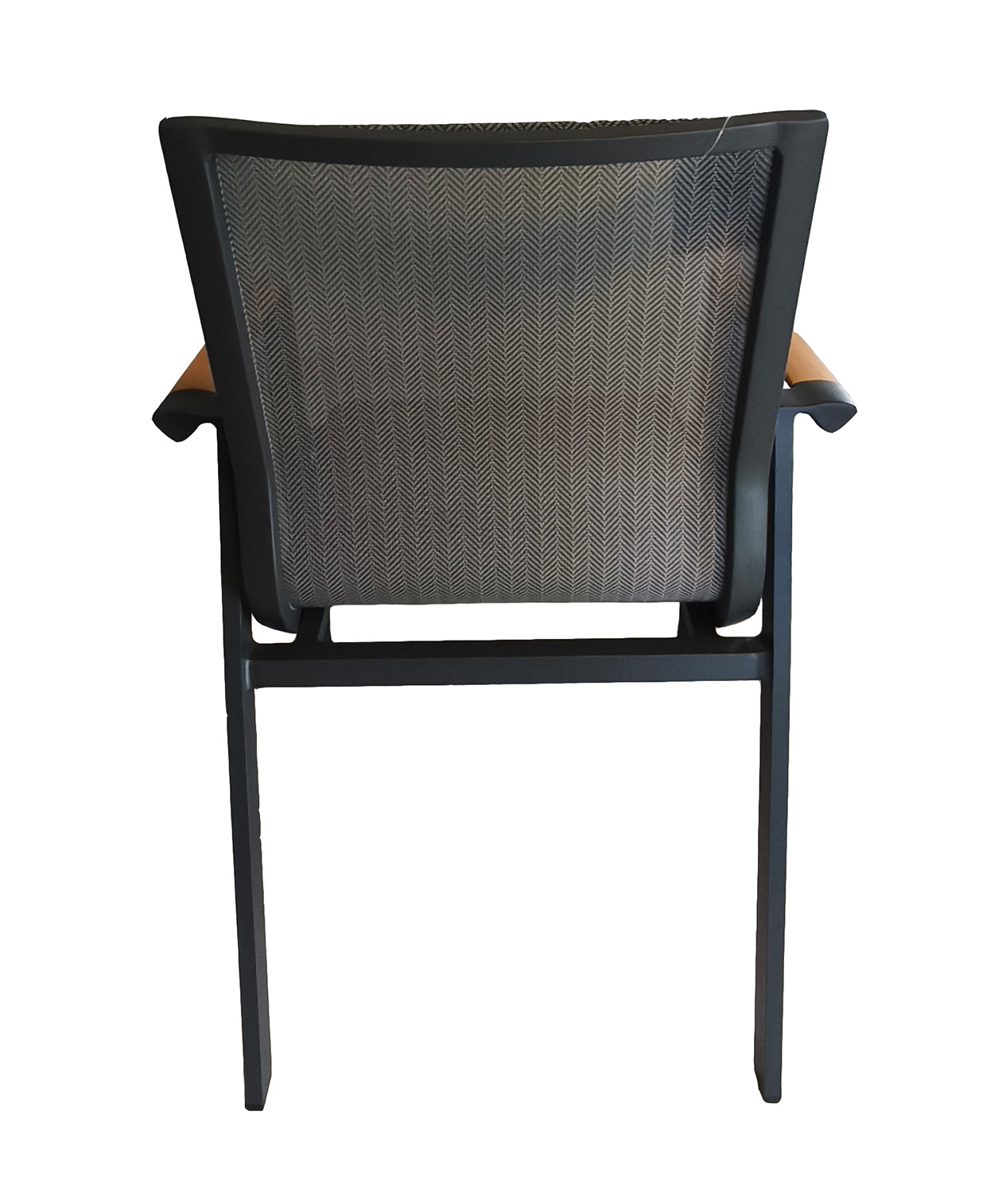 Aspen Armlehnstuhl mit Teakholz für den Garten Kohle