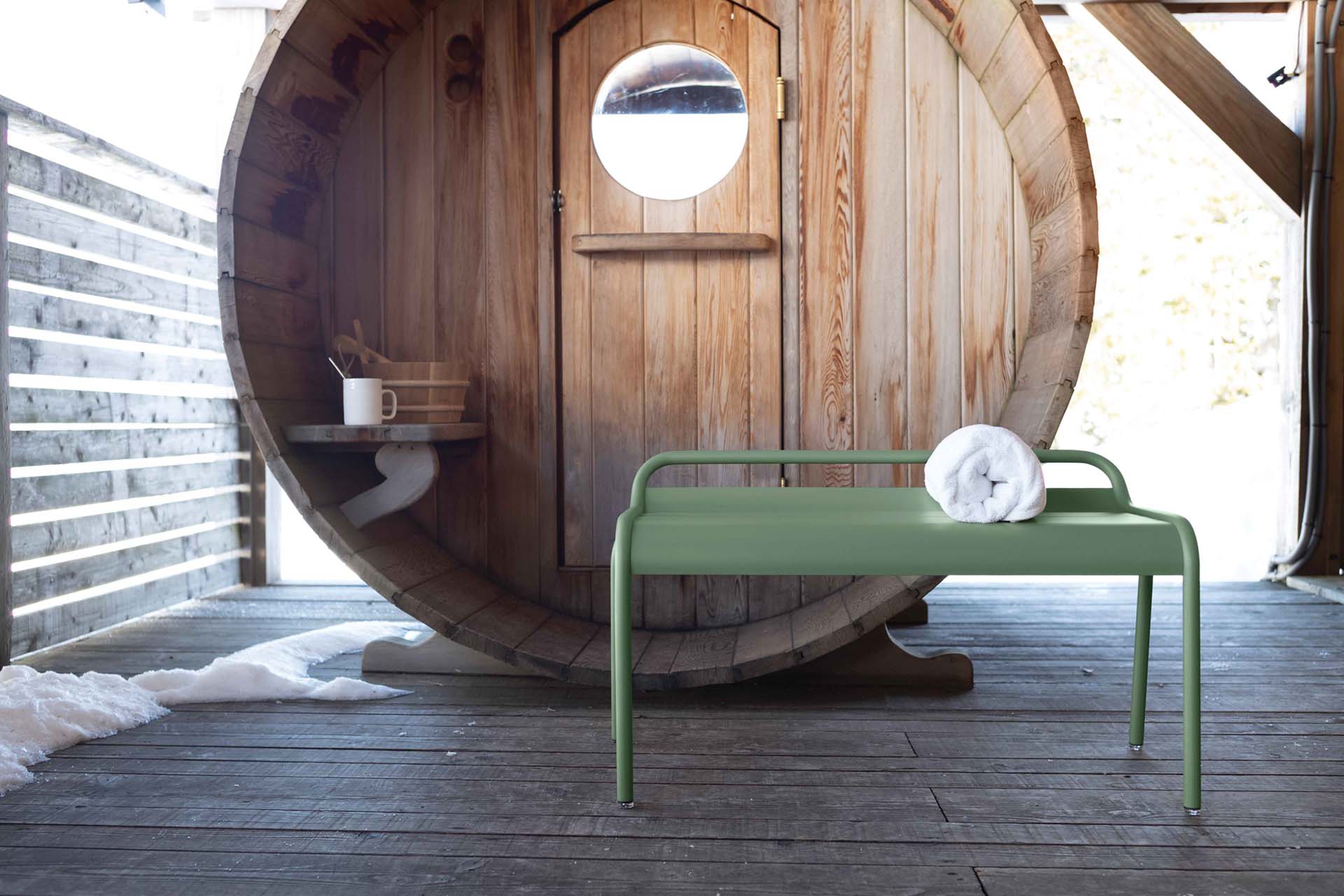 Luxembourg kompakte Stapelbank Latte Beige Luxembourg kompakte Stapelbank Latte Beige