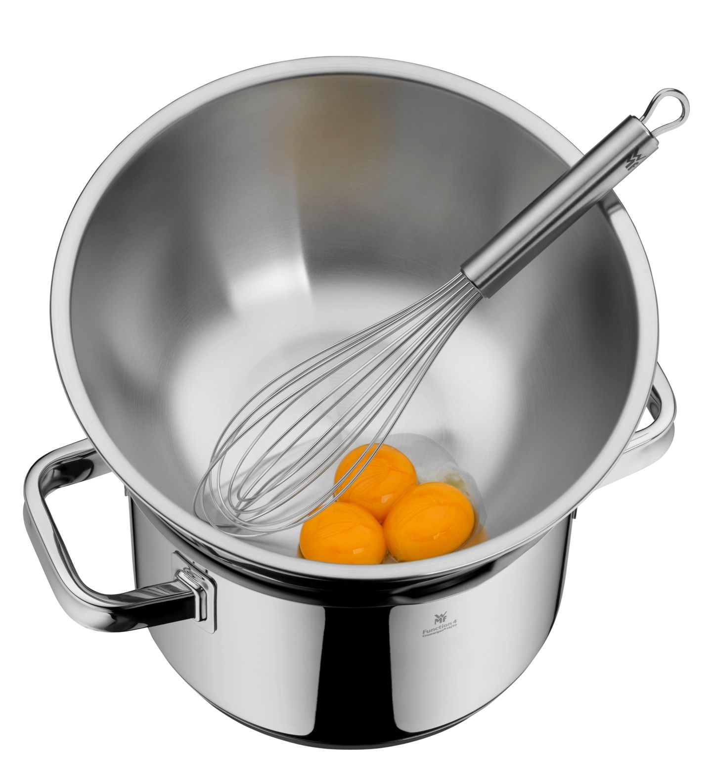 Gourmet Küchenschüssel-Set 4-teilig aus Cromargan® mit 360° Schüttrand