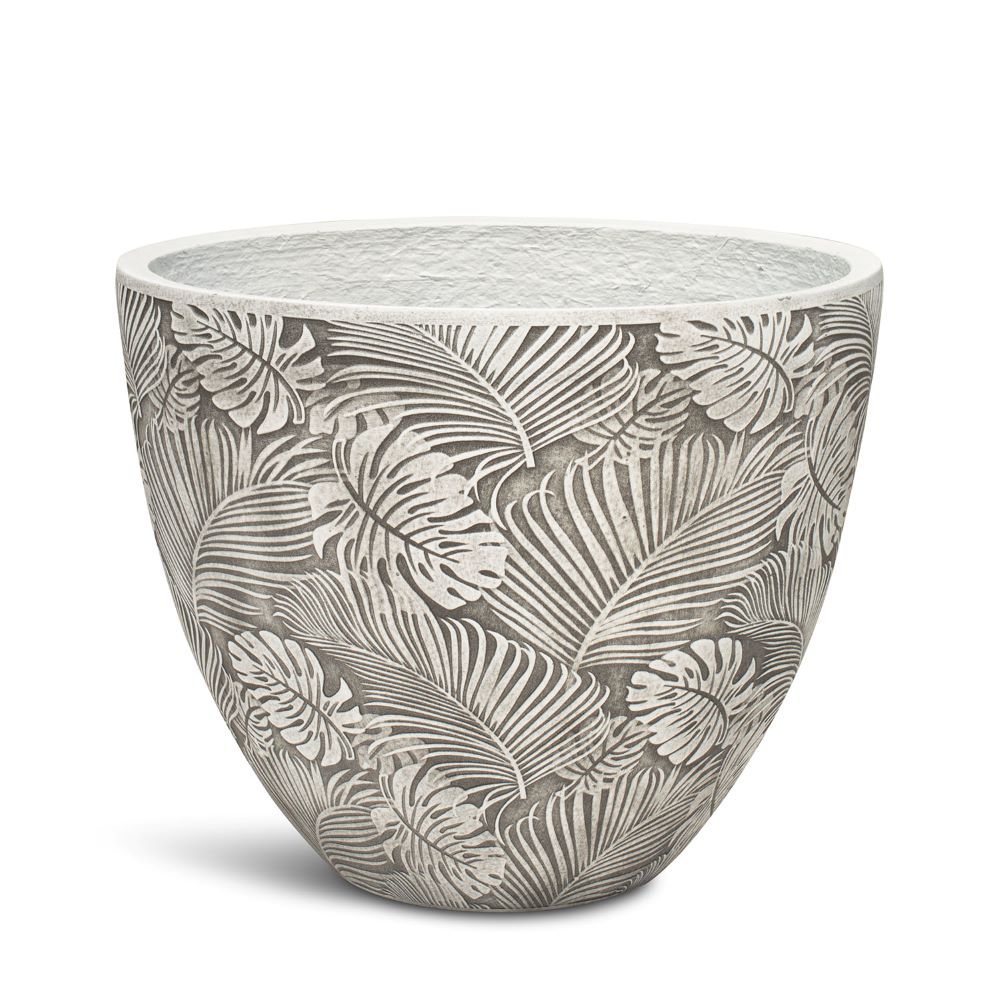 Flora Pflanzentopf aus Beton grau Ø 44 cm, Höhe 35 cm Flora Pflanzentopf aus Beton grau Ø 44 cm, Höhe 35 cm