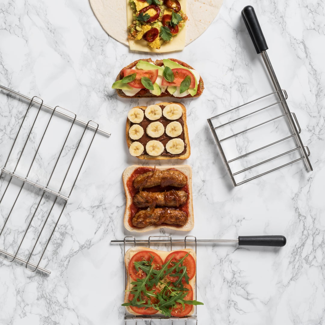 Classic Toaster Premium 2-Schlitz inkl. Gratis Sandwichzange Poliert