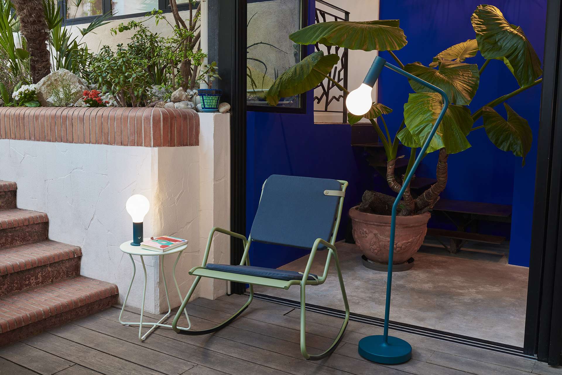 Cocotte Outdoor Hocker / Beistelltisch Zederngrün