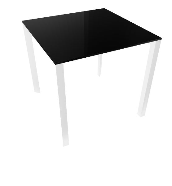 Profilo Konferenztisch 80x80 cm Compactop- Platte Schwarz Profilo Konferenztisch 80x80 cm Compactop- Platte Schwarz