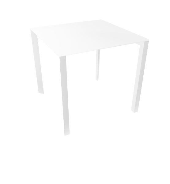 Profilo Konferenztisch 80x80 cm Laminierte Platte Weiß Profilo Konferenztisch 80x80 cm Laminierte Platte Weiß