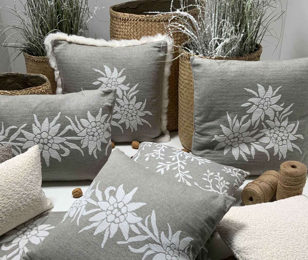 Kissenhülle - Fellrand Heino Stella 50x50 cm Kissenhülle - Fellrand Heino Stella 50x50 cm