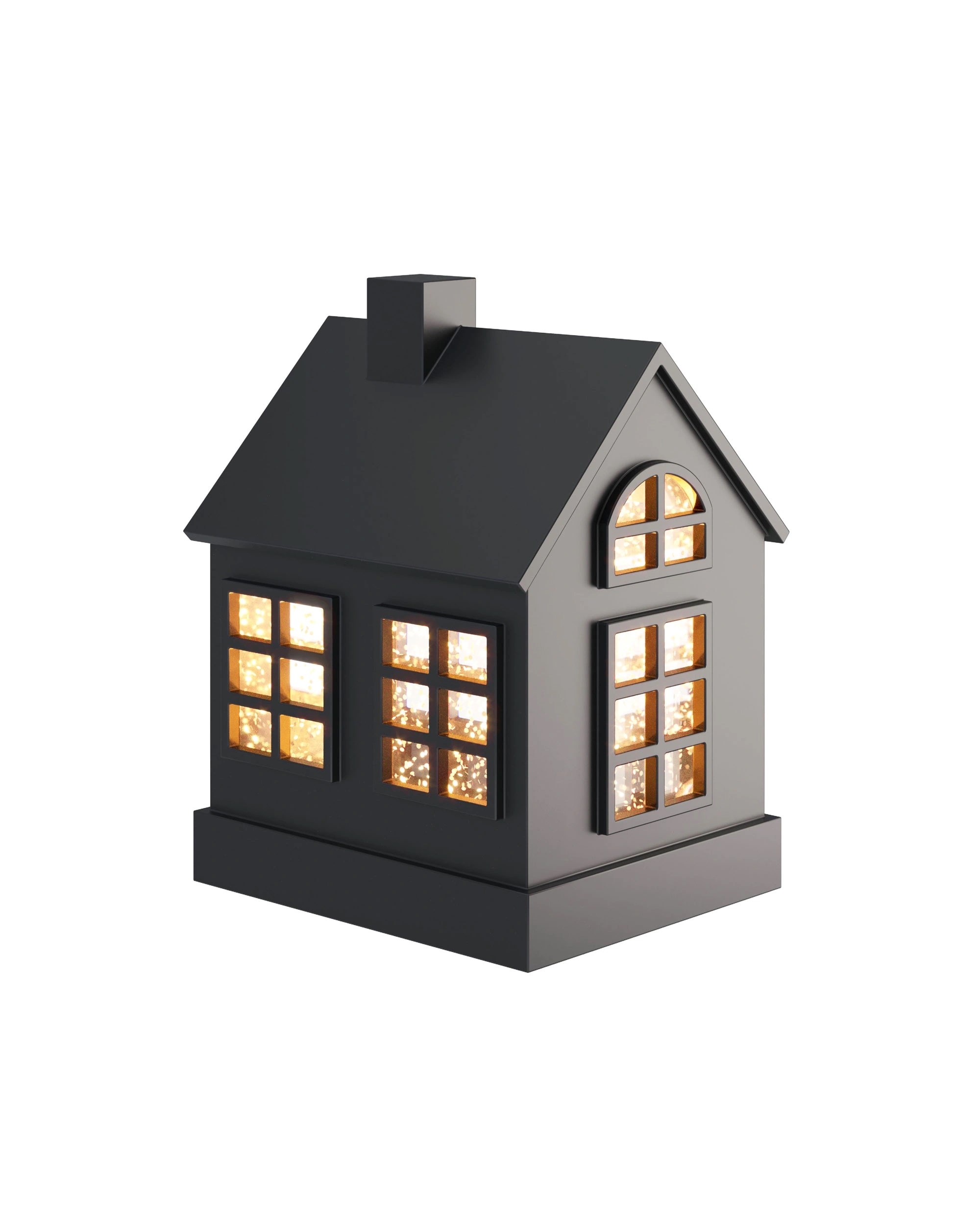 GLAMOR HOUSE - Deckoleuchte in schwarz, 16cm GLAMOR HOUSE - Deckoleuchte in schwarz, 16cm