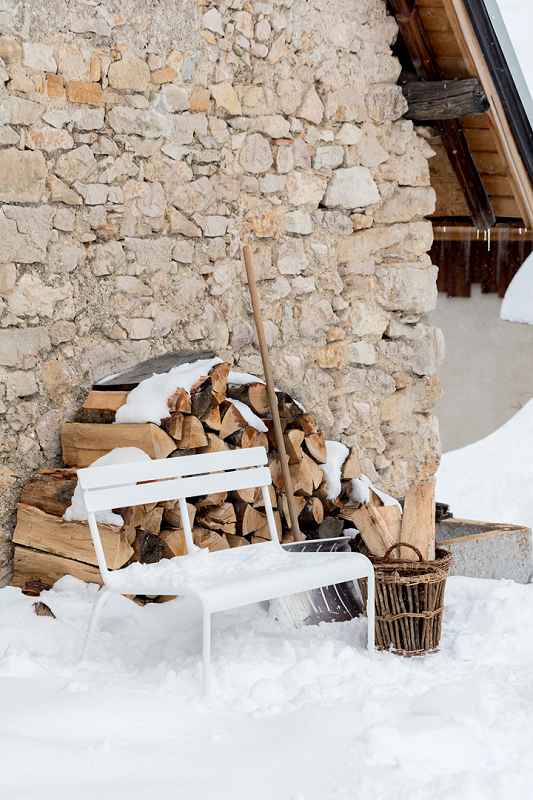 Luxembourg Sitzbank mit Rückenlehne latte beige