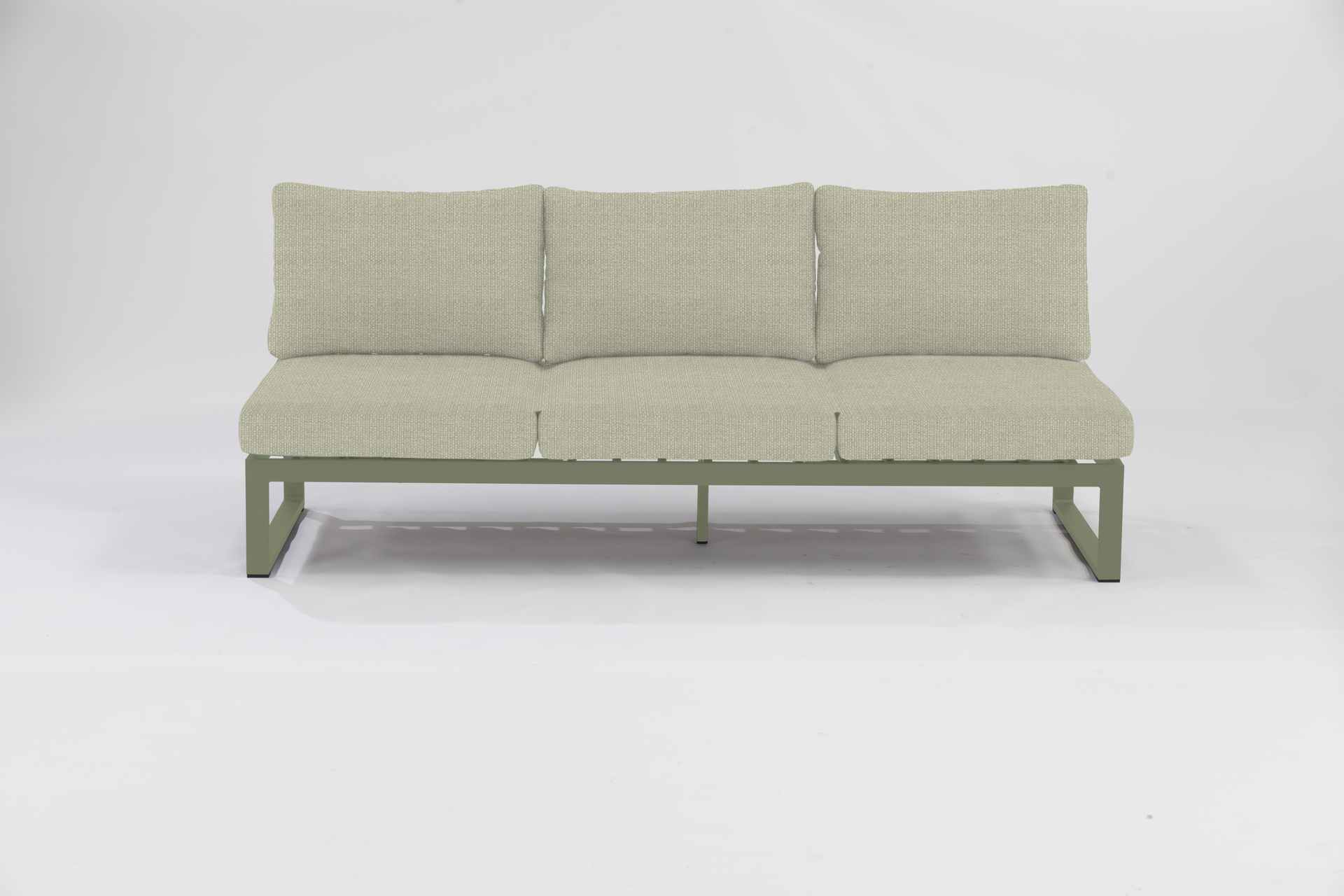 Nest 3-Sitzer Sofa für Outdoor verstellbar Grün