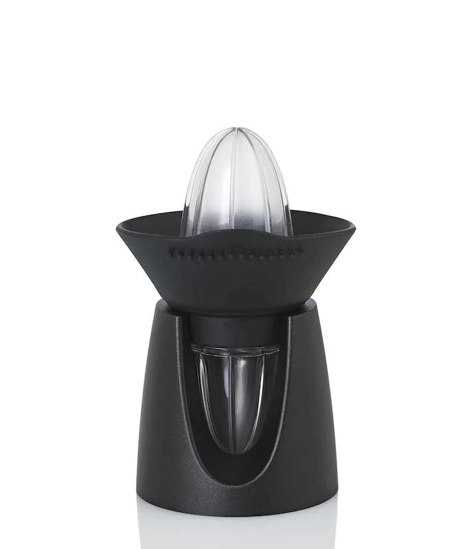 Citrolime Zitruspresse – für Zitronen & Limetten, transparent-weiß, mit Ausgießer & Ständer Citrolime Zitruspresse – für Zitronen & Limetten, transparent-weiß, mit Ausgießer & Ständer