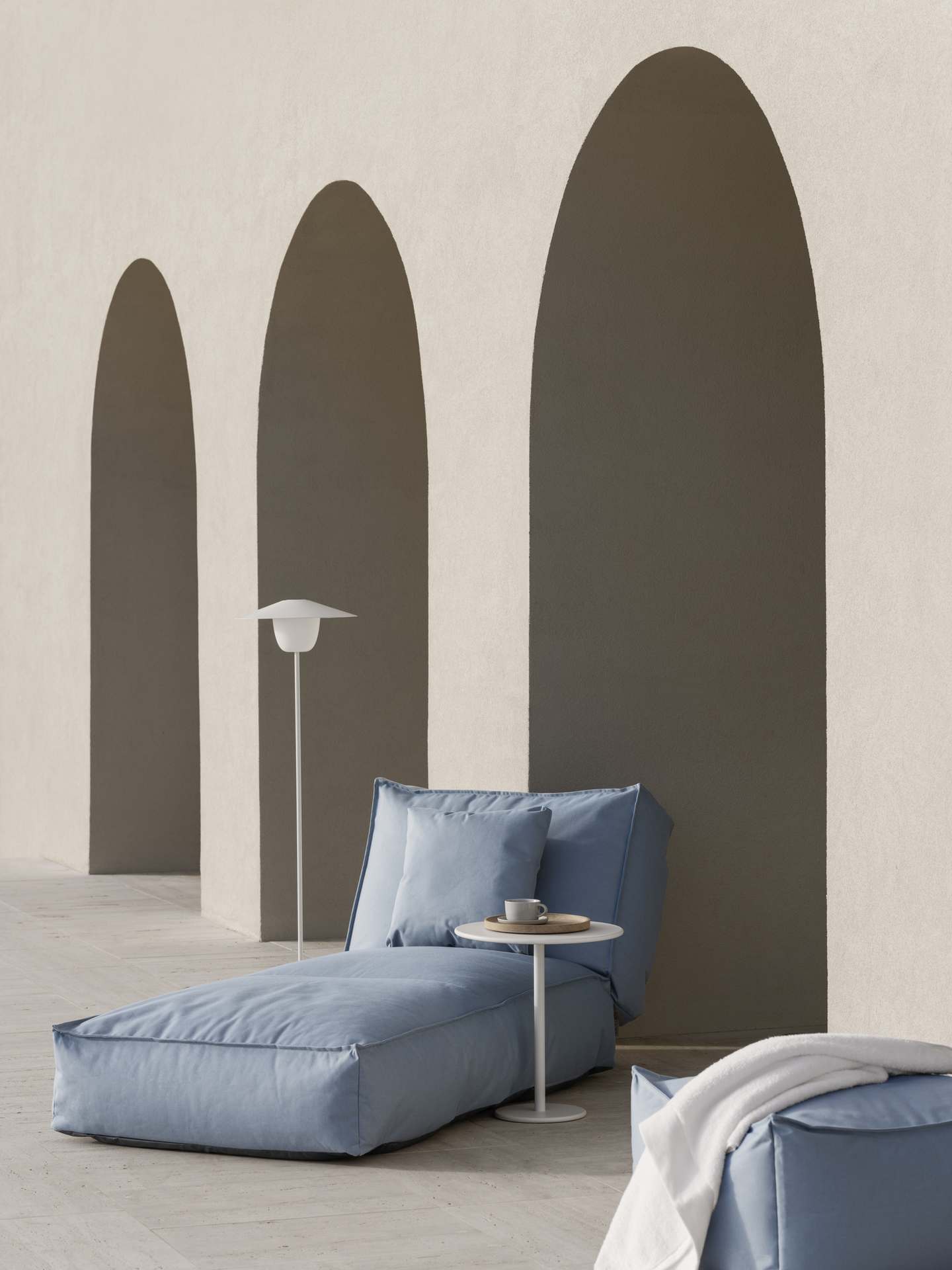 STAY Outdoor Day Bed S 190 x 80 cm Stone Bouclé